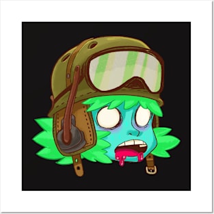 Zombie Tanker Head Posters and Art